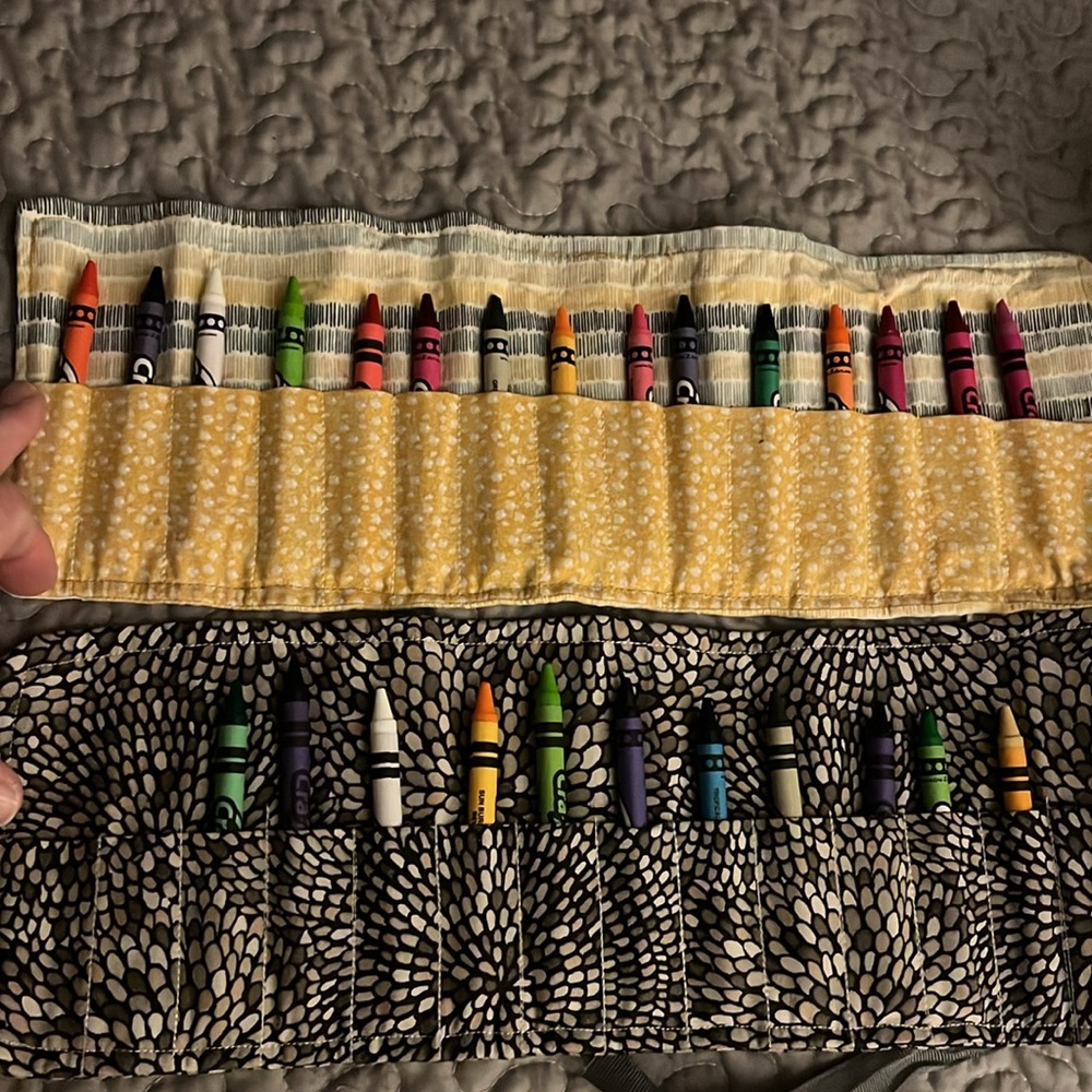 Homemade crayons holders for kids.